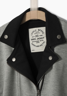IKKS city white biker/summer cape gris chiné moyen