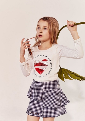 IKKS Rock'Love checked skirt navy vichy