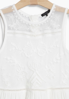 IKKS white label ärmelloses Traumkleid blanc optique