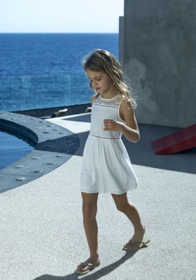IKKS white label ärmelloses Traumkleid blanc optique
