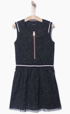 IKKS cargo 2in1 Kleid rose poudré/navy imprime