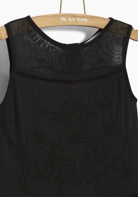 WAY by IKKS Bubble Black ärmelloses Kleid noir