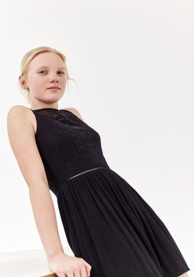 WAY by IKKS Bubble Black ärmelloses Kleid noir