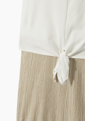 IKKS city white Lagenlook-Kleid blanc cassé