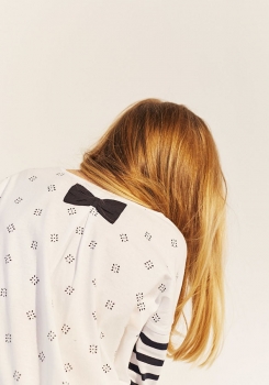 IKKS cargo maritim longsleeve "NAVY" blanc otique rayé