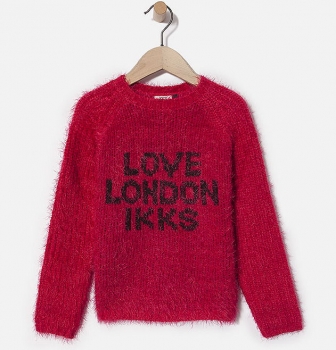 IKKS city couleur knitted pullover framboise