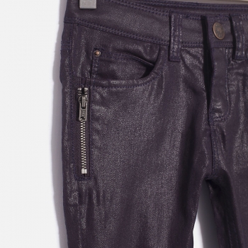 IKKS city black skinny Jeanshose violet