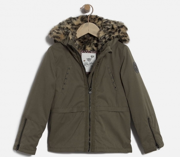 IKKS city couleur hooded padded jacket kaki
