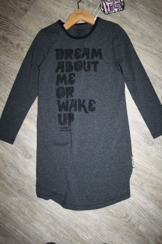 Vingino Nachthemd Willeke dark grey