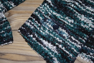 Geisha boucle cardigan blue/anthracite