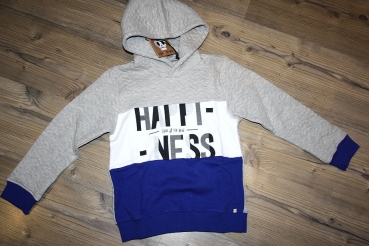 Sorry4theMess Kapuzen-Sweater "Happiness" gris chiné