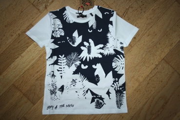 Sorry4theMess T-Shirt "eyes in the jungle" blanc optique