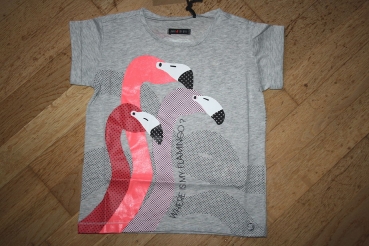 Sorry4theMess T-Shirt "Flamingo" gris chiné moyen