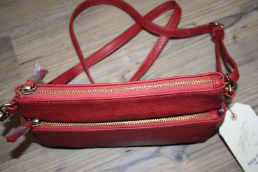 Preview: nice things Kunstleder-Tasche double sling terracotta