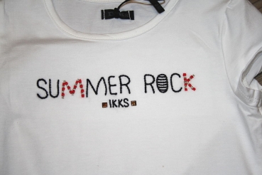 Preview: IKKS exclusive Boho Rock Kleid "Summer Rock" blanc cassé