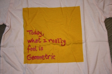 Preview: nice things T-Shirt "Geometric" light pink