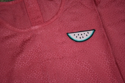 Sorry4theMess Kurzarm-Kleid fuschia