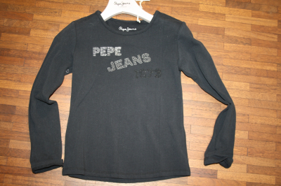 Pepe Jeans Logo Langarmshirt Juncal JR black