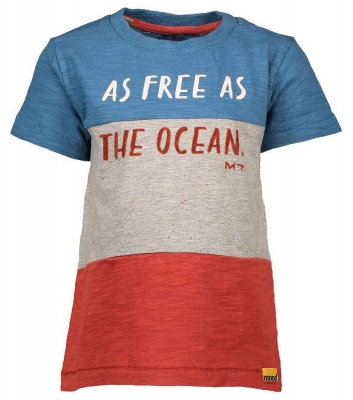 moodstreet colorblock T-Shirt ocean blue