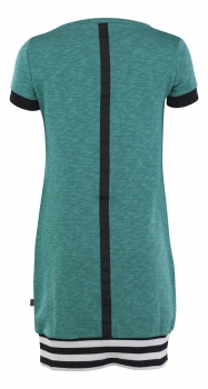 Ninni Vi short sleeved sweatdress green atlantis