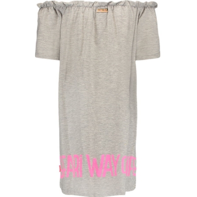 Vingino Kurzarm-Jerseykleid Poletta light grey melee
