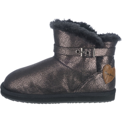 Pepe Jeans clasp ankle bootie Angel metal black