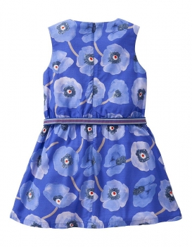 Oilily ärmelloses Kleid Diske aop blue poppies blue