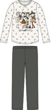 boboli sleepwear girls Schlafanzug/Pyjama "witches" dark grey