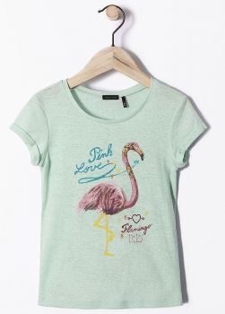 IKKS city couleur T-Shirt "Pink Love" glacier