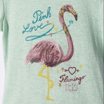 Preview: IKKS city couleur T-Shirt "Pink Love" glacier