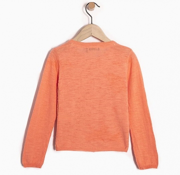 Preview: IKKS distri Fein-Strickjacke corail fluo