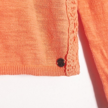 Preview: IKKS distri Fein-Strickjacke corail fluo