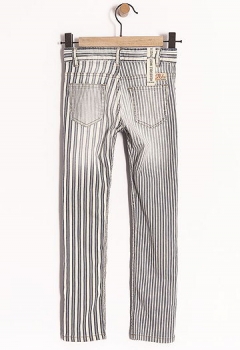 IKKS garcon Boys in Hawaii slim denim pants rayure bleu