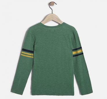 IKKS garcon Northern College longsleeve "HEY" vert