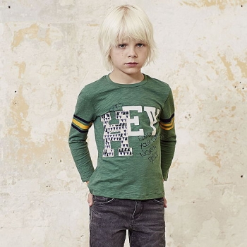 IKKS garcon Northern College longsleeve "HEY" vert