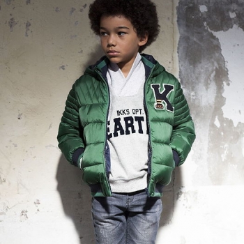 IKKS garcon Northern College quilted winterblouson vert