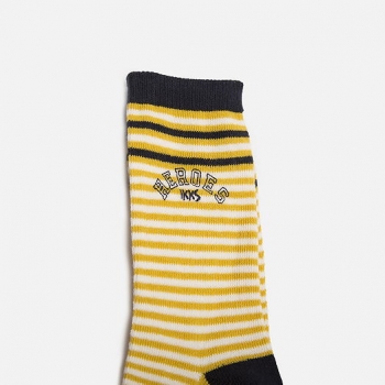 IKKS garcon Northern College pack of 2 socks vert-jaune