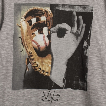 WAY by IKKS garcon East Coast t-shirt gris chiné moyen