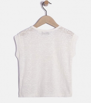 Preview: IKKS city road Rosen-Dévoré Top blanc casse