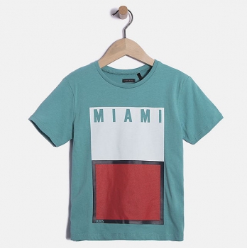 IKKS garcon Skate in Miami T-Shirt aqua