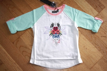 IKKS Sunday Sao Paulo colorblock Shirt lagon/blanc casse