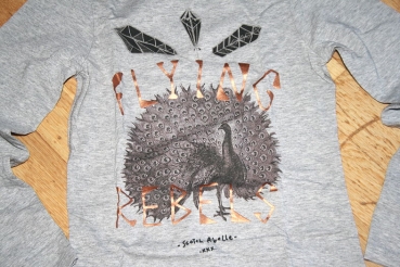 Scotch R'Belle Fotodruck Langarmshirt grey mel ---nur noch Größe 6/116---