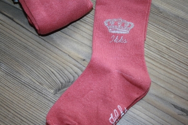 IKKS essentials crown logo tights pink
