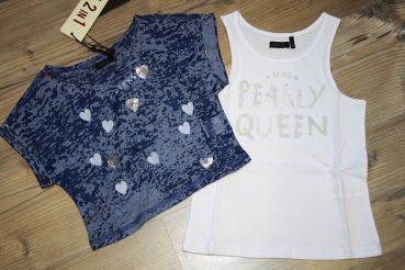 IKKS cargo 2in1 T-Shirt "Pearly Queen" indigo-blanc