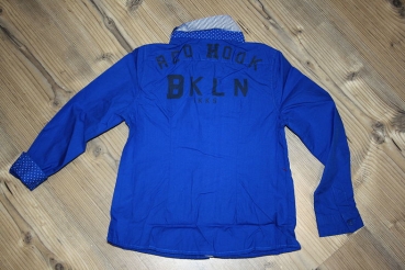 IKKS garcon American School button shirt bleu dur