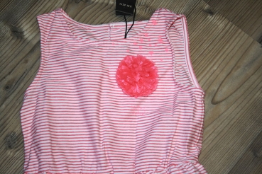 IKKS city couleur sleeveless jerseydress ray blanc/corail ---size 2y left only---