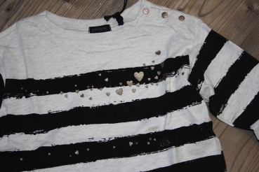 Preview: IKKS city chic longsleeve with eyelet lace grege