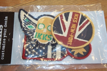 IKKS garcon Army Ethnik logo patches navy