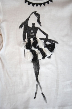 Preview: IKKS city road "girly" T-shirt blanc casse