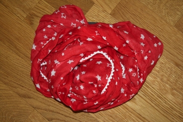 IKKS cargo Sternen Loop-Schal rouge orange étoiles